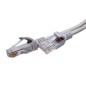 Патч-корд U/UTP кат.5E 4х2х26AWG (7х0.16мм) Cu LSZH сер. 1м SUPRLAN 10-0142