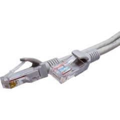 Патч-корд UTP 6 4х2 24AWG (7х0.2мм) Cu LSZH 1м сер. SUPRLAN 10-0167