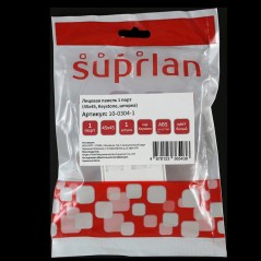 Панель лицевая 1 порт 45х45 Keystone шторка (DIY) SUPRLAN 10-0304-1