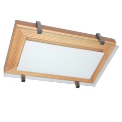Светильник НББ 06-40 "Полесье" 280х160 М40 бел. /корпус сосна /держатель хром (инд. упак.) Элетех 1005205881