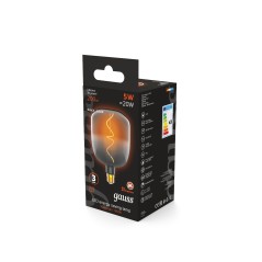 Лампа светодиодная филаментная Black Filament 5Вт V140 1800К тепл. бел. E27 200лм GAUSS 1008802105