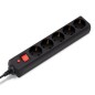 Удлинитель с сетевым фильтром 5х10м с заземл. 10А IP20 500SH-10-B 2.2кВт CCA черн. BURO 992303 Удлинитель с сетевым фильтром 5х10м с заземл. 10А IP20 500SH-10-B 2.2кВт CCA черн. BURO 992303