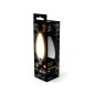 Лампа светодиодная филаментная Black Filament 9Вт свеча матовая 3000К тепл. бел. E14 590лм GAUSS 103201109