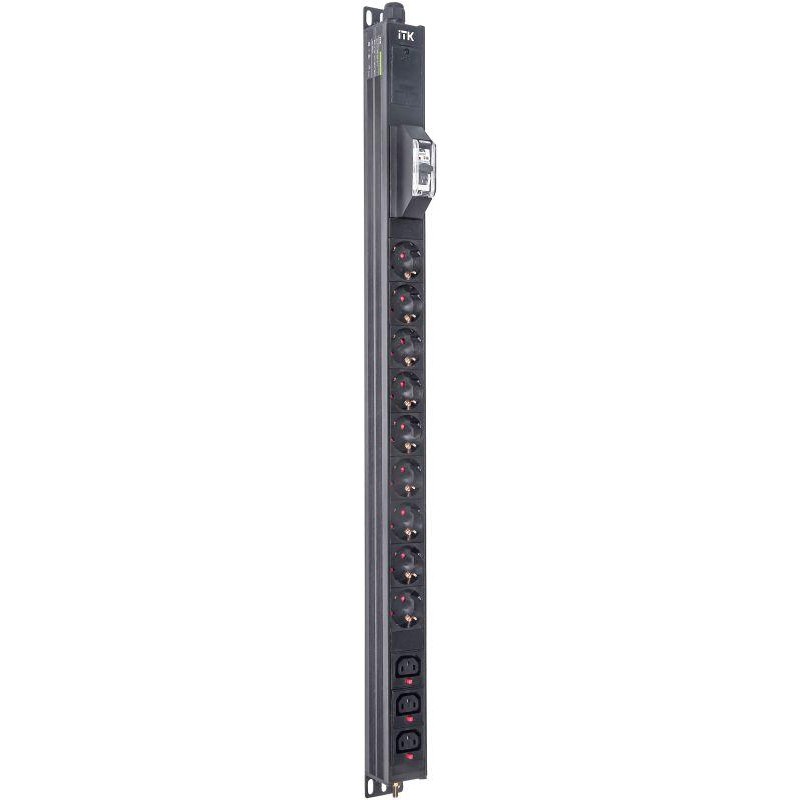 Блок распределения питания BASE PDU PV1111 18U 1ф 16А 9SCHUKO 3C13 2.6м SCHUKO ITK BS-PV12-09D-03C13-11
