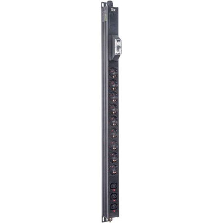 Блок распределения питания BASE PDU PV1111 18U 1ф 16А 9SCHUKO 3C13 2.6м SCHUKO ITK BS-PV12-09D-03C13-11