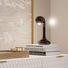 Лампа светодиодная филаментная Black Filament 9Вт P45 шар матовая 4100К нейтр. бел. E14 610лм диммир. GAUSS 105201209-D