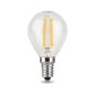 Лампа светодиодная филаментная Black Filament 9Вт P45 шар 2700К тепл. бел. E14 680лм GAUSS 105801109 Лампа светодиодная филаментная Black Filament 9Вт P45 шар 2700К тепл. бел. E14 680лм GAUSS 105801109