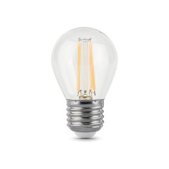 Лампа светодиодная филаментная Black Filament 11Вт P45 шар 2700К тепл. бел. E27 810лм GAUSS 105802111