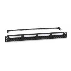 Патч-панель 19дюйм 1U 24 порта RJ45 кат.5E Dual IDC PL2-24-Cat.5e-Dual IDC с задн. кабельн. организатором new Cabeus 10588c