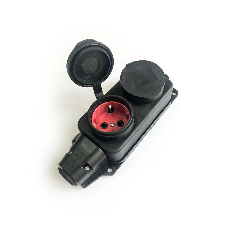 Колодка удлинителя 2-м 16А IP44 с заземл. каучук черн. КОСМОС KKsm-2g-Z-IP(B)16A Колодка удлинителя 2-м 16А IP44 с заземл. каучук черн. КОСМОС KKsm-2g-Z-IP(B)16A