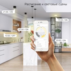 Лампа светодиодная умная Smart Home 4.5Вт свеча на ветру 2700К тепл. бел. E14 495лм диммир. управление по Wi-Fi GAUSS 1260112