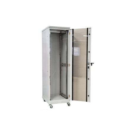 Шкаф телекоммуникационный напольный 19дюйм 24U(600х800) ШТ-НП-24U-600-800-С передняя дверь стекло ССД 130411-00504