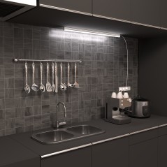 Светильник светодиодный Black 12Вт 6500К IP20 1070лм 170-264В 865х22х36мм ДВО линейный накладной бел. GAUSS 130511312