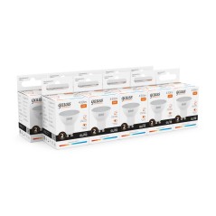Лампа светодиодная Elementary 5.5Вт MR16 софит 3000К тепл. бел. GU10 430лм GAUSS 13616