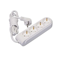 Удлинитель 4х10м с заземл. 16А IP20 защ. шторки Makel N4210083