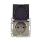 Розетка BRITE РСбш10-3-БрШ 16А IP20 с заземл. защ. шторки с крышкой механизм шампань IEK BR-R16-16-K37 Розетка BRITE РСбш10-3-БрШ 16А IP20 с заземл. защ. шторки с крышкой механизм шампань IEK BR-R16-16-K37