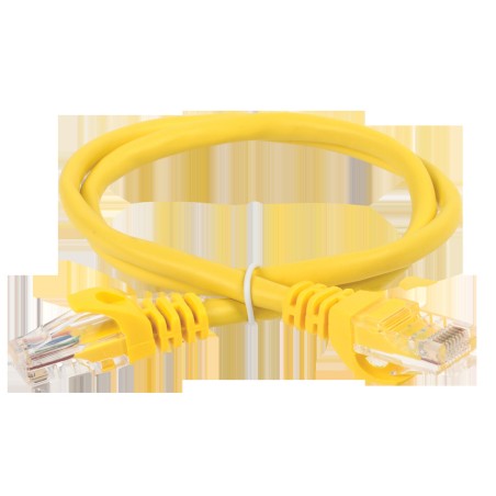 Патч-корд кат.5E UTP 10м желт. GENERICA PC05-C5EU-10M-G