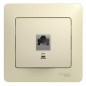 Розетка компьютерная 1-м СП Glossa RJ45 кат.5E механизм беж. SE GSL000281K Розетка компьютерная 1-м СП Glossa RJ45 кат.5E механизм беж. SE GSL000281K