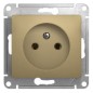 Розетка 1-м СП Glossa 16А IP20 без заземл. механизм титан SE GSL000441