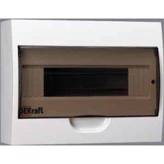 Корпус навесной ЩРН-П-12 12мод. IP41 пластик. DEKraft 31011DEK