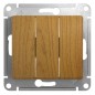 Выключатель 3-кл. СП Glossa 10А IP20 (сх. 1+1+1) 10AX механизм дерево дуб SE GSL000531 Выключатель 3-кл. СП Glossa 10А IP20 (сх. 1+1+1) 10AX механизм дерево дуб SE GSL000531