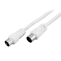 Шнур TV Plug - TV Jack 5м бел. Rexant 18-0005