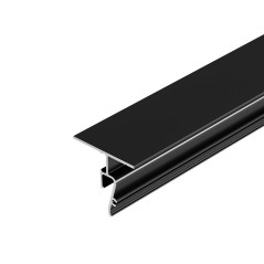 Профиль STRETCH-SHADOW-CEIL-2000 BLACK (A2-CONTOUR-PRO) 2м алюминий Arlight 040703