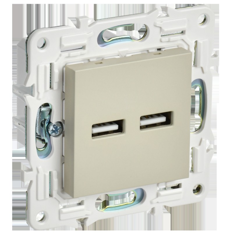 Розетка USB A+A 3.1А SKANDY SK-R15B беж. IEK SK-U21-D31-K10 Розетка USB A+A 3.1А SKANDY SK-R15B беж. IEK SK-U21-D31-K10