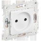 Розетка SKANDY 10А без заземл. защ. штроки SK-R01W арктич. бел. IEK SK-R13-10-K01