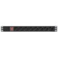 Блок PDU TERACOM PRO 19дюйм 1U 10А/250В 8 роз. Schuko с выключат. без шнура питания вх. разъем C14 корпус алюм. черн. EKF TRP-HP Блок PDU TERACOM PRO 19дюйм 1U 10А/250В 8 роз. Schuko с выключат. без шнура питания вх. разъем C14 корпус алюм. черн. EKF TRP-HP