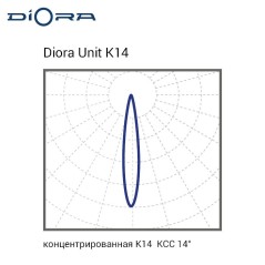 Светильник светодиодный Unit 85/11500 К14 11500лм 85Вт 3000К IP67 0.95PF 70Ra i Кп«1 консоль Diora DU85K14-3K-I-C