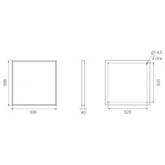 Светильник светодиодный Office SE 40/5100 micro prism 40Вт 6000К IP40 5100лм 0.95PF 80Ra DL Kп«1 Diora DOSE40-MP-6K-DL