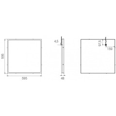 Светильник светодиодный Office IP65 SE 60/6700 opal 60Вт 3000К IP65 6700лм 0.95PF 80Ra DL Kп«1 Diora DOSE60IP65-O-3K-DL