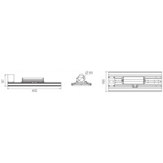 Светильник светодиодный Unit PRO 125/18000 Г90 125Вт 3000К IP67 18000лм 0.95PF 80Ra Кп«1 консоль Diora DUPRO125G90-3K-C