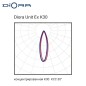 Комплект светильников светодиодных тройной Unit Ex 180/20500 К30 540Вт 3000К IP66 61500лм 0.98PF 70Ra Кп«1 лира (уп.3шт) Diora D