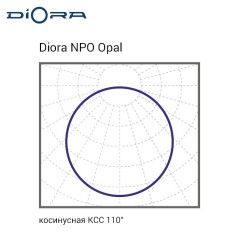 Светильник светодиодный NPO SE 40/4300 opal 4300лм 40Вт 5000К IP40 0.95PF 80Ra Kп«1 Diora DNPOSE40-O-5K-N