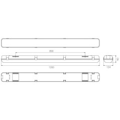 Светильник светодиодный LPO/LSP SE 50/6300 opal 6300лм 50Вт 4000К IP65 0.95PF 80Ra Кп«1 аварийн. Diora DLPOSE50-O-4K-A-N