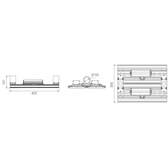Светильник светодиодный Unit2 Store 250/31000 31000лм 250Вт 5000К IP67 0.95PF 70Ra Кп«1 консоль Diora DUS250-5K-C