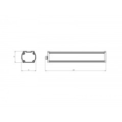 Светильник светодиодный Piton 16/2100 Г90 2100лм 16Вт 3000К IP65 0.95PF 80Ra Кп«1 Diora DP16G90-3K