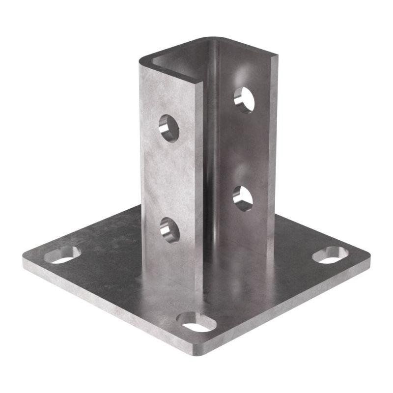 Опора профиля одинарная STRUT 120х120 Промрукав PR16.1104 Опора профиля одинарная STRUT 120х120 Промрукав PR16.1104