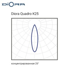 Светильник светодиодный Quadro 35/4800 K25 4800лм 35Вт 5000К IP65 80Ra Кп«5 лира Diora DQ35K25-5K-L