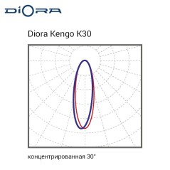 Светильник светодиодный Kengo SE 27/3800 К30 27Вт 4000К IP65 3800лм 0.95PF 70Ra Кп«1 лира Diora DKSE27K30-4K-L