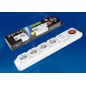 Удлинитель с сетевым фильтром 4х3м с заземл. 10А Lux SGSL5-3U WHITE 1хUSB 1А ПВС 3х0.75 защита от перенапряж. короткого замыкани