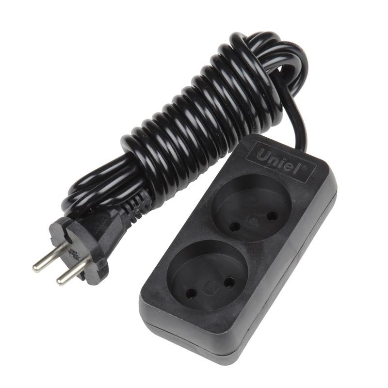 Удлинитель 2х3м без заземл. Standart S-CD2-3 Black черн. Uniel UL-00003603 Удлинитель 2х3м без заземл. Standart S-CD2-3 Black черн. Uniel UL-00003603