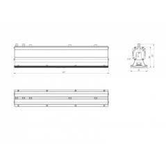 Светильник светодиодный Kengo SE 80/11400 Г90 80Вт 6000К IP65 11400лм 0.95PF 70Ra Кп«1 консоль Diora DKSE80G90-6K-C