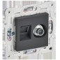 Розетка двойная TV+RJ45 кат.5E SKANDY SK-A14T титан IEK SK-AK20-1-K48 Розетка двойная TV+RJ45 кат.5E SKANDY SK-A14T титан IEK SK-AK20-1-K48