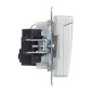 Розетка BRITE РСбш10-3-44-БрА 16А IP44 с заземл. защ. шторки с крышкой механизм алюм. IEK BR-R16-16-44-K47