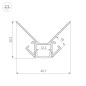 Профиль внешний ARH-DECORE-S12-EXT-2000 ANOD L2000 алюм. Arlight 023889 Профиль внешний ARH-DECORE-S12-EXT-2000 ANOD L2000 алюм. Arlight 023889