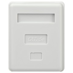 Розетка компьютерная 1 порт RJ45 кат.5E неэкранир. Эра Б0056901