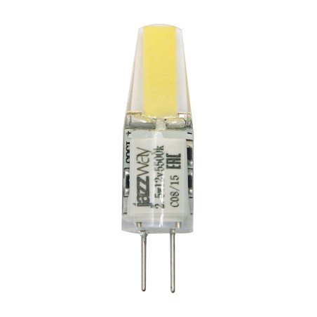 Лампа светодиодная PLED-G4 COB 2.5Вт капсульная 3000К тепл. бел. G4 200лм 12В JazzWay 2855749